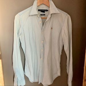 Polo Ralph Lauren bottom down light chambray top